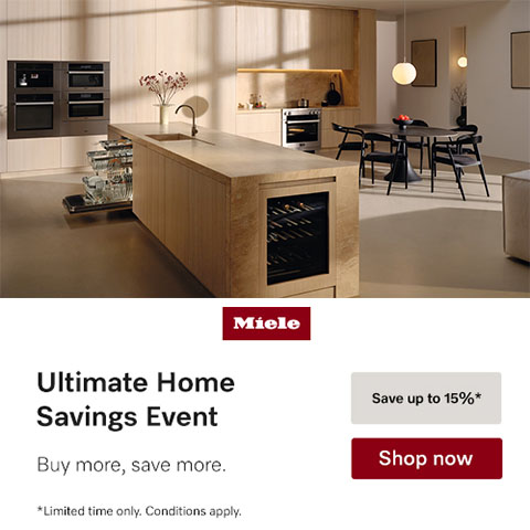 Miele Ultimate Home Savings Event. Buy more, save more. Save up to 15%* - Shop Now