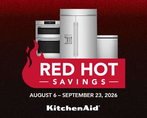 Kitchenaid red hot savings. august 6 - september 23, 2026