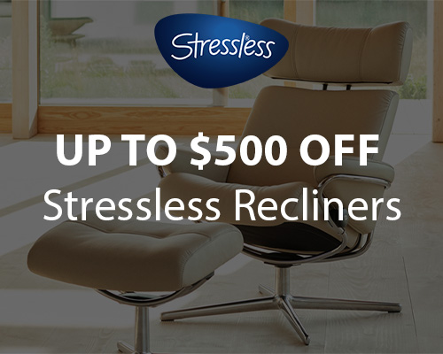 Stressless Up to $500 off Stressless Recliners