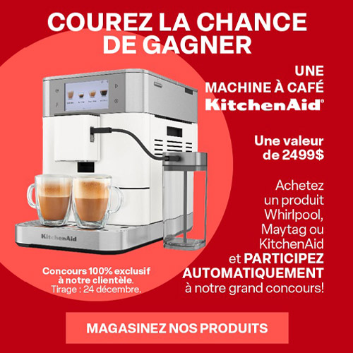 courez la chance de gagner une machine à café Kitchenaid