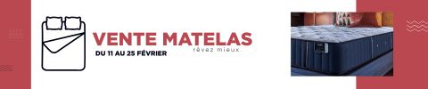 VENTE matelas revez mieux. du 11 au 25 février