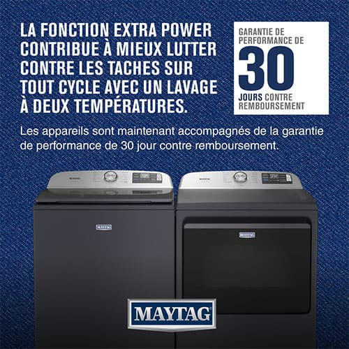 du 7 au 27 mai 2026 plus vous achetez plus vous economisez - mai est le mois de Maytag