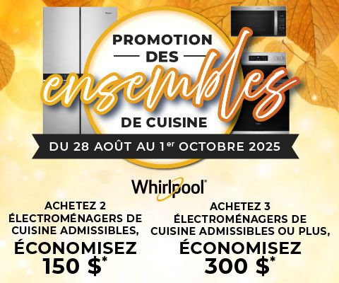 Whirlpool Promotion Des ensembles de cuisine
