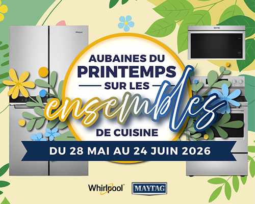 promotion des ensembles de cuisine Whirlpool