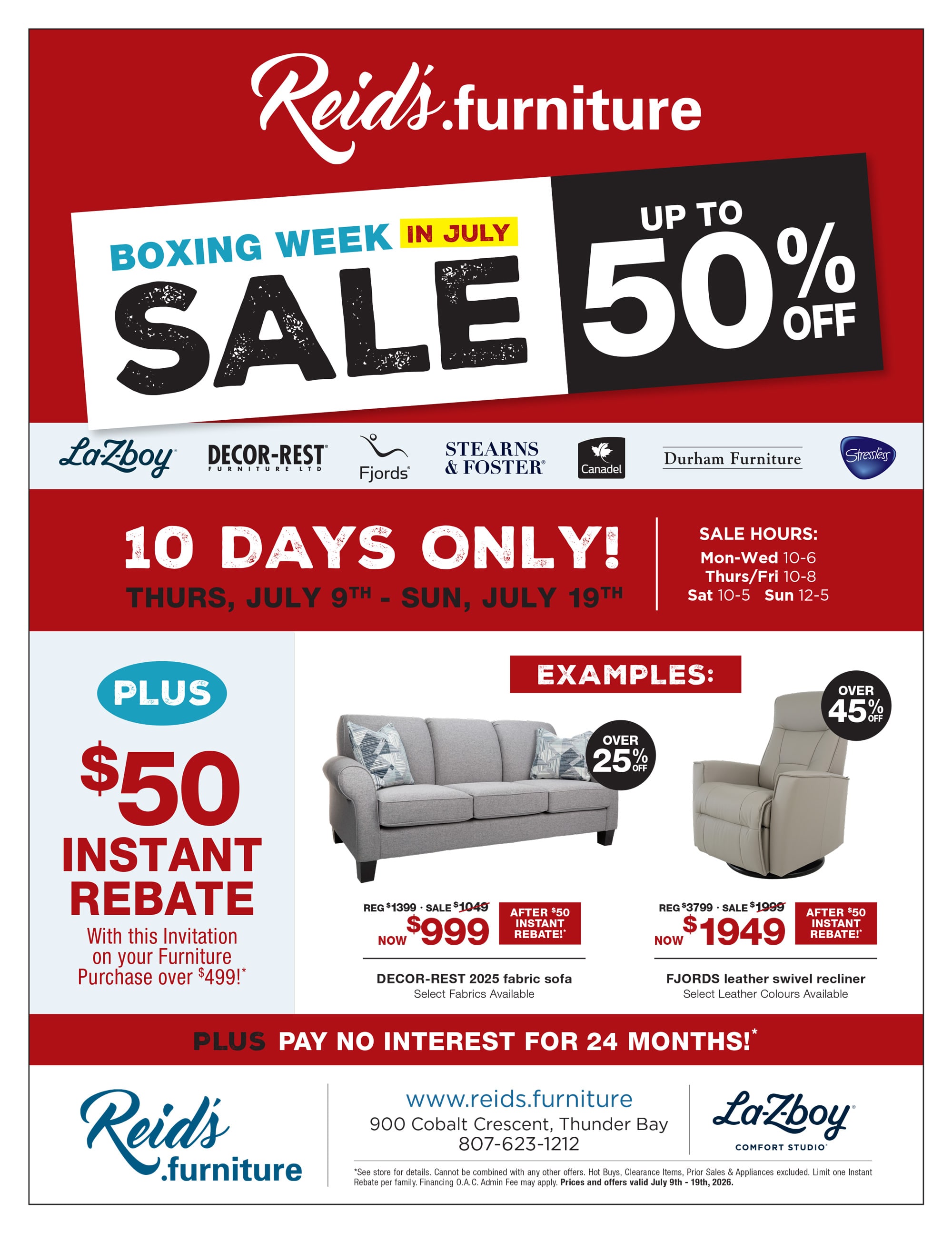 ABpxing Week in July Sale. Up to 50%. 10 Days Only! THURS, JULY 9TH - SUN, JULY 19TH