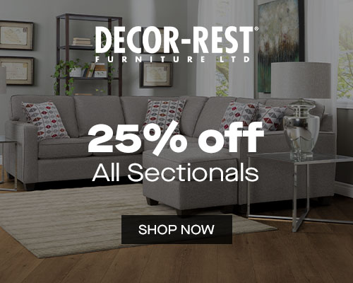Decor-Rest - 25% off all sectionals