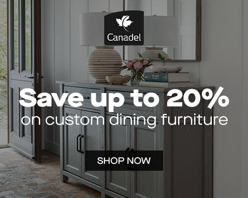 canadel - save up to 20% on custom dining furniture