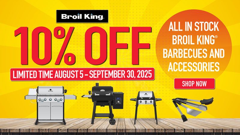 Broil King - 10% off all in-stock broil king barbecues