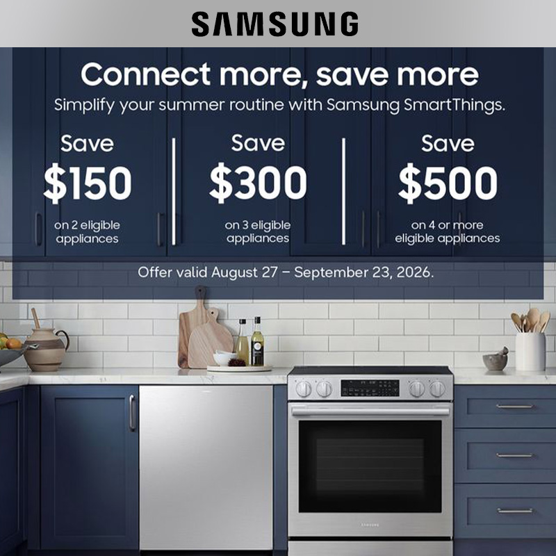 Samsung - Connect more, save more - Save up to $500 - Offer valid August 27 - September 23, 2026