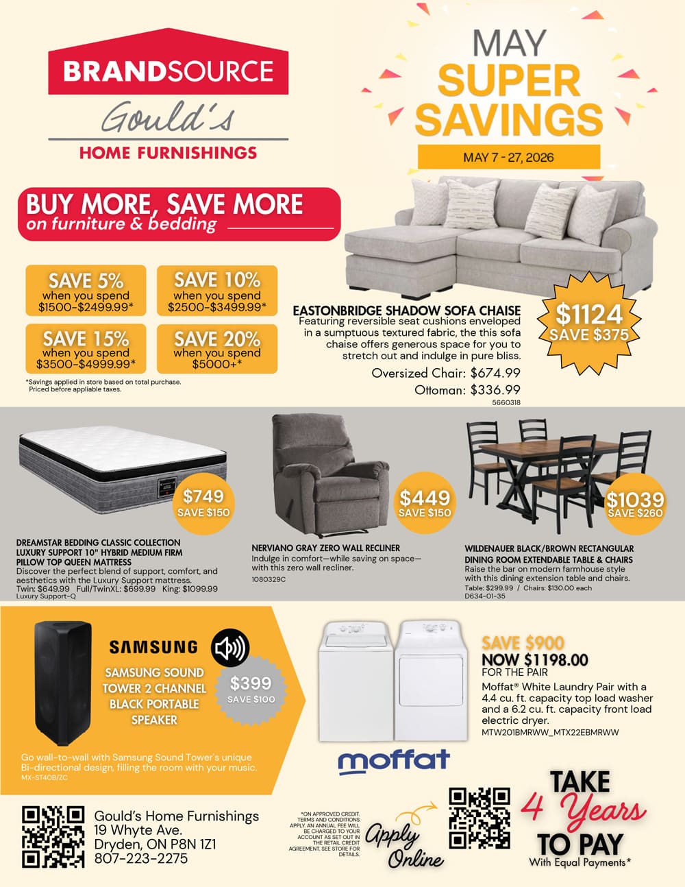May Super Savings May 7.- 27, 2026.Buy More, Save More
