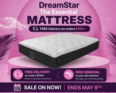 DreamStar The Essential Mattress! FREE Local Delivery & Removal on all DreamStar sets $700+! Ends May 9th