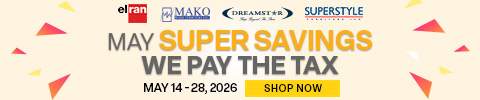 May Super Savings! We pay the tax - Shop Now