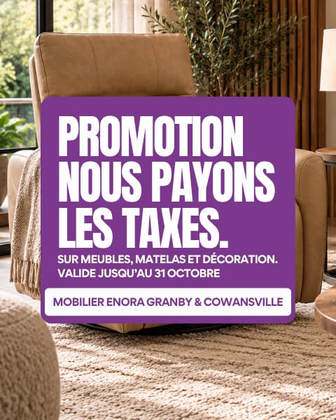 Promotion - Nous Payons les taxes - 15 Octobre au 31