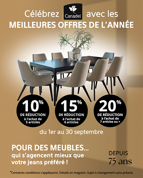 célébrez avec les meilleures offres de l'année. 10% à l'achat de 5 articles, 15% à l'achat de 6 articles, 20% à l'achat de 7 articles ou +