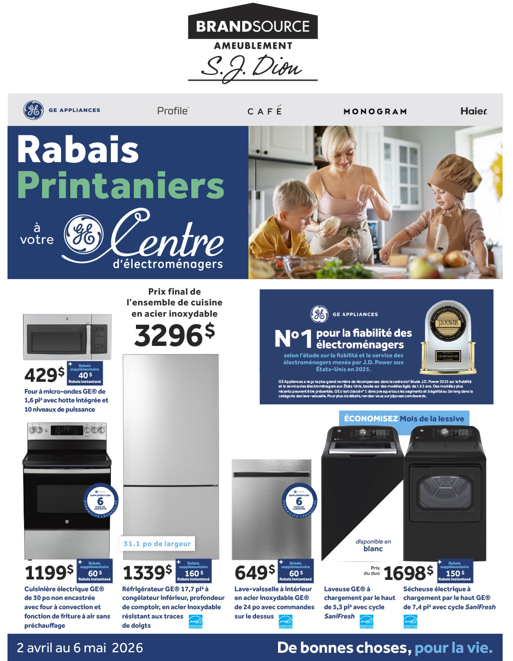 Économies d'automn à votre GE Centre d'électroménagers