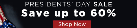 Presidents Day Sale - save up to 60% off - shop now