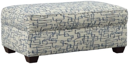 Storage Ottoman in Gatsby Lapis