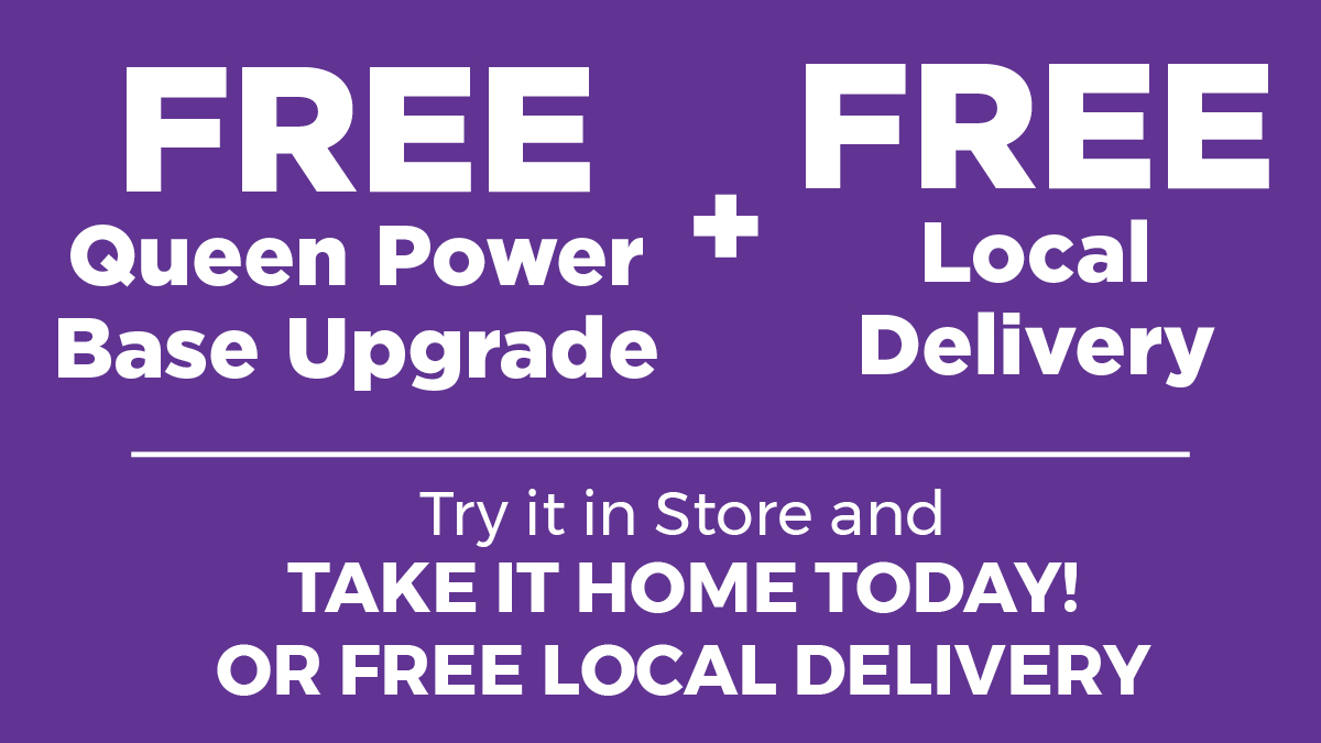 Free Queen Powerbase Upgrade and Free Local Delivery - Shop Purple