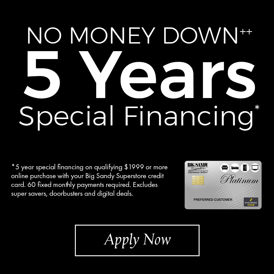 Get Financed at Big Sandy Superstores