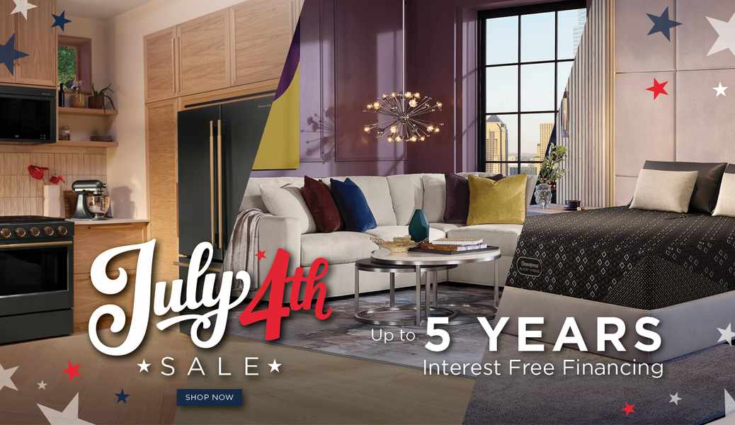 july 4th sale - up to 5 years interest free financing