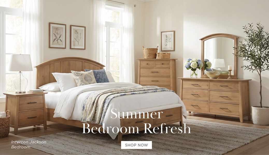 summer bedroom refresh - shop now - intercon jackson bedroom