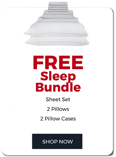 FREE Sleep bundle. Sheet set, 2 pillows, 2 pillow cases