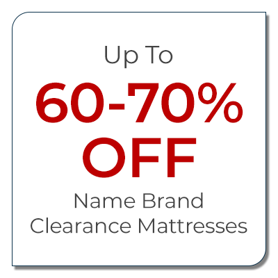 60-70% Off Name Brand Clearance Mattresses