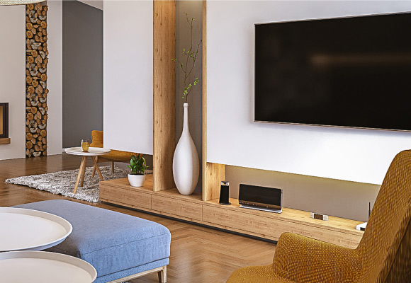 Beautiful TV in Living Room