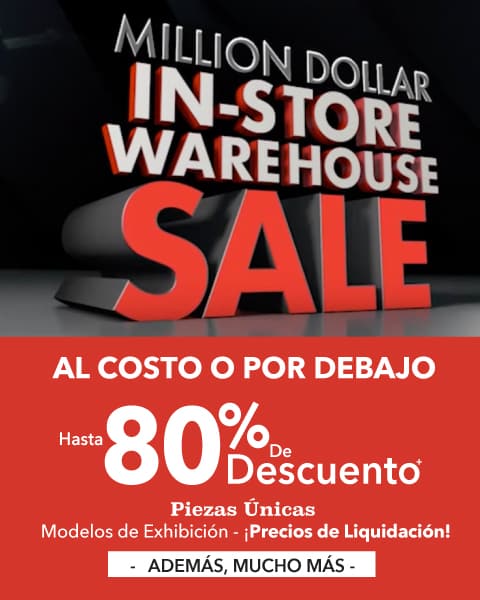 Venta masiva de bodega en tienda un millon en mercancia! al costo o por debajo hasta 80% de descuento muebles y colchones modelos de exhibicion piezas unicas articulos descontinuados