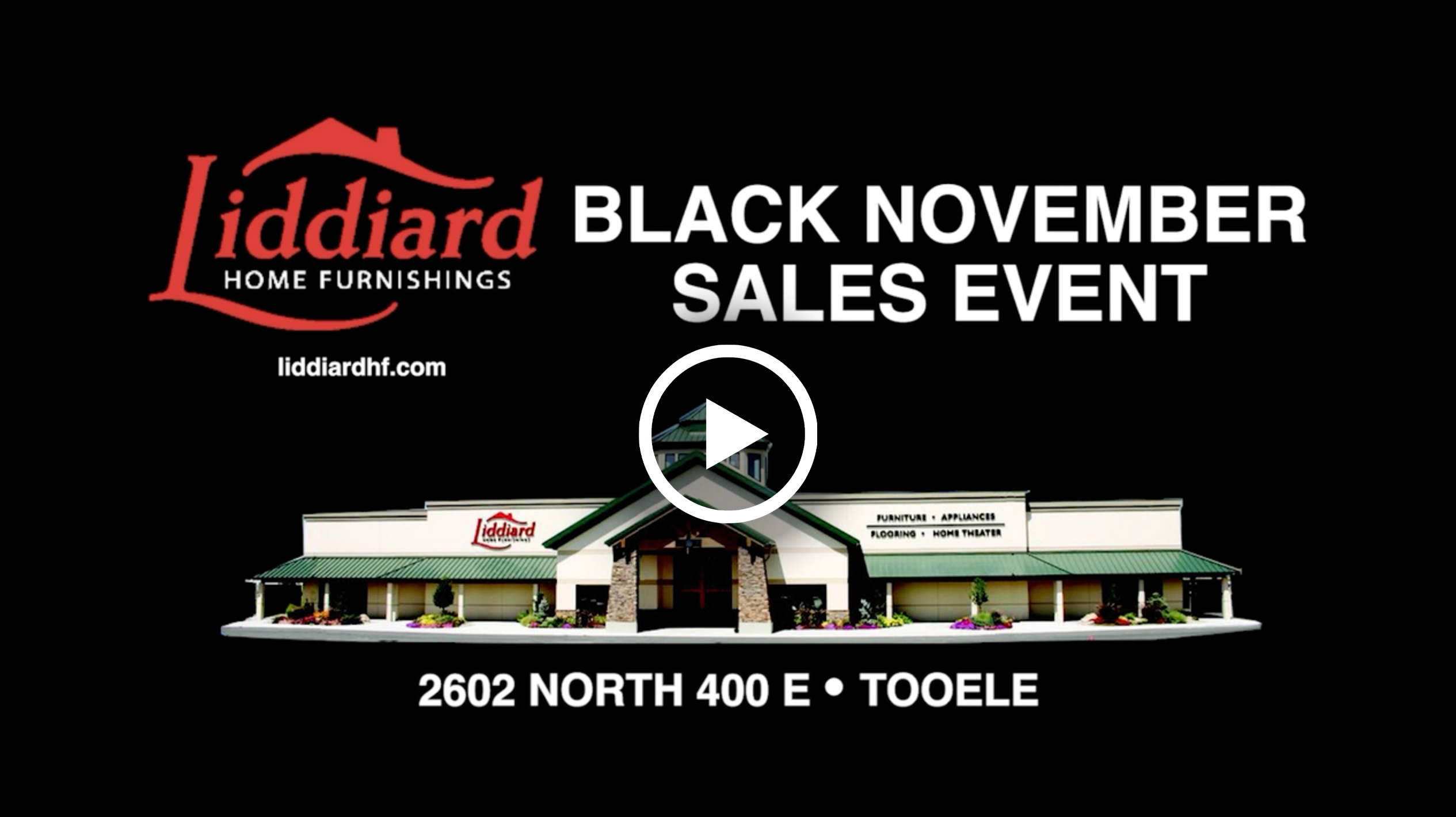 Liddiard Black November Sales Event