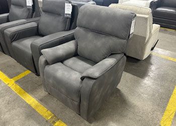 Gray Recliner.