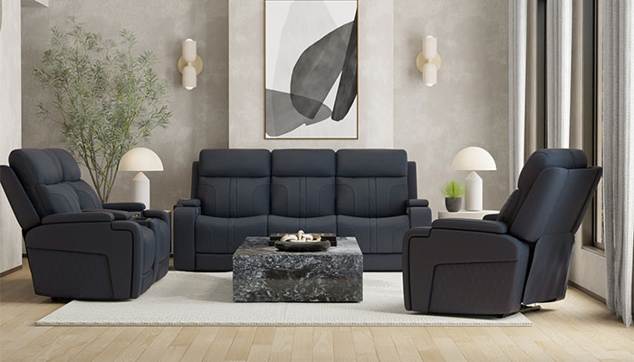 Blue Motion living room set
