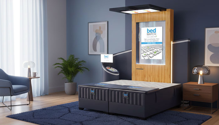 BedMatch sleep assessment station and mattress at Bob Mills Furniture