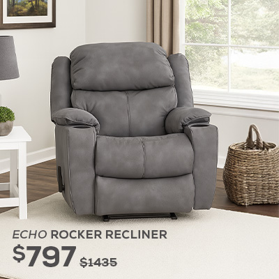 Echo Rocker Recliner. was $1,435, now on sale for $897. Click to Shop Now