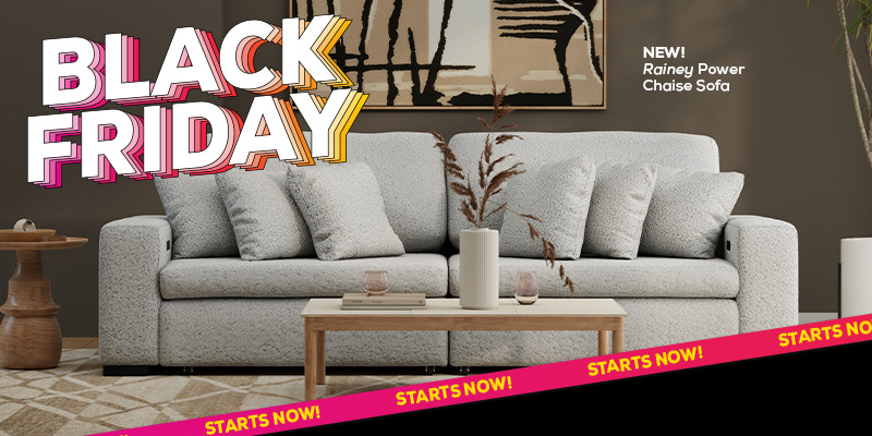 Black Friday - Starts Now! New! Rainey Power Chaise Sofa