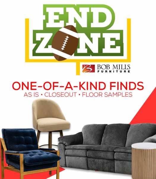 End Zone - One of a kind find; shop as is, closeout, and floor samples