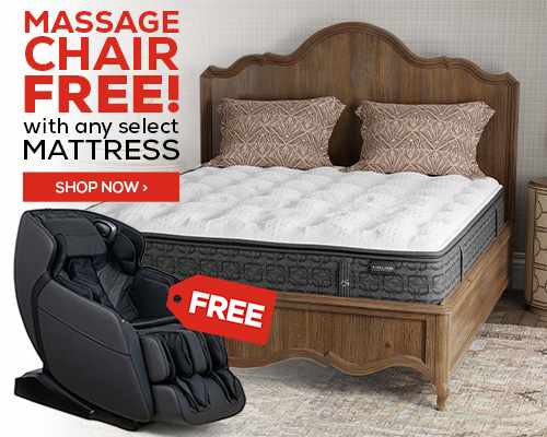 Massage Chair FREE! with any select mattress. - Shop Now