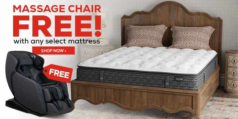 Massage Chair FREE! with any select mattress. - Shop Now