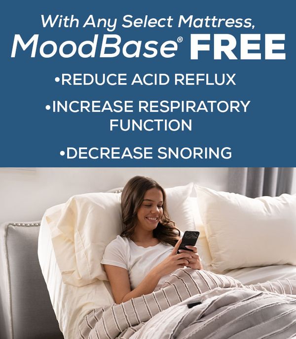 Get a FREE adjustable MOOD Base with select mattresses for a limited time - Don't Miss This!