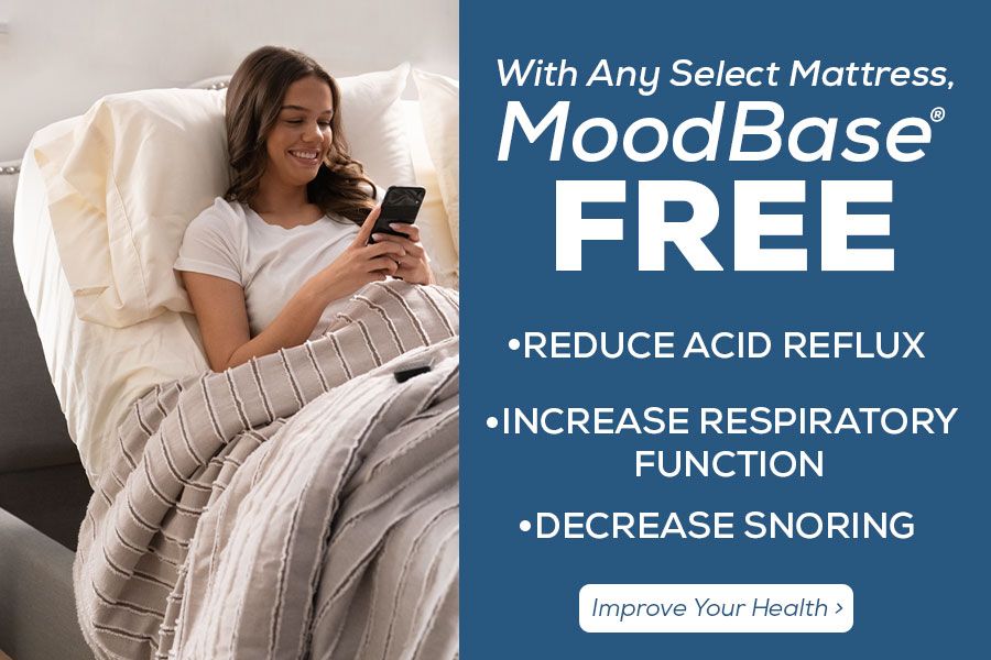 Get a FREE adjustable MOOD Base with select mattresses for a limited time - Don't Miss This!