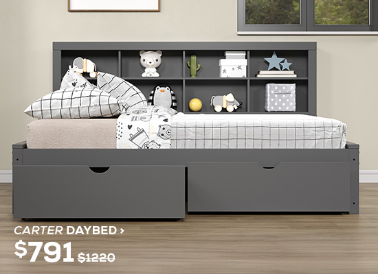 Carter Daybed. Regular Price $1,220, Now On Sale For $791. Click To Shop Now