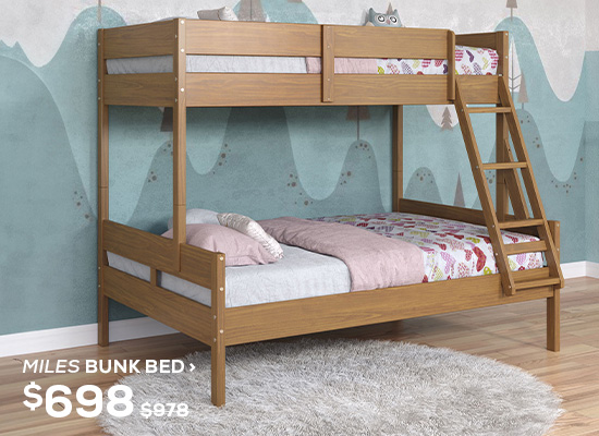 Miles Bunk Bed. Regular Price $978, Now On Sale For $698. Click To Shop Now
