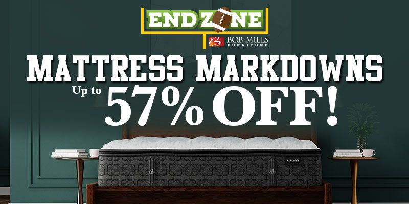 End Zone - mattress markdowns. up to 57% off