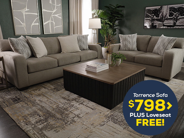 Torrence Sofa $798 - Plus Loveseat Free!