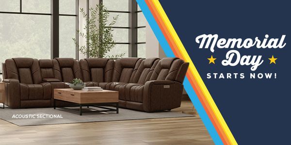 Memorial Day Starts Now! Acoustic Sectional