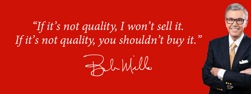 If it's not quality, I won't sell it. If it's not quality, you shouldn't buy it.