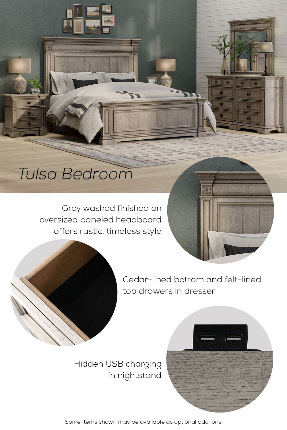 Tulsa Dresser and Mirror | Bob Mills Furniture