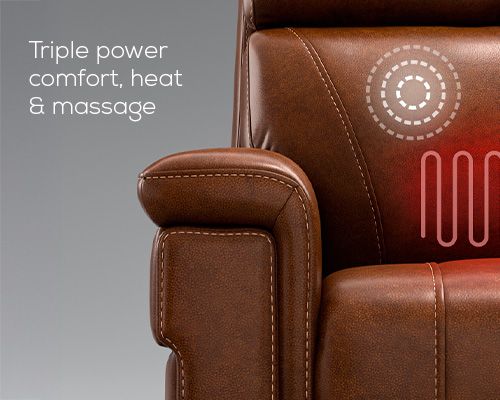 The Arula Auto Rocker - Triple power comfort, heat & massage.