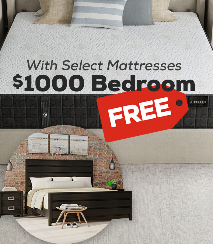 with select mattresses $1000 bedroom free