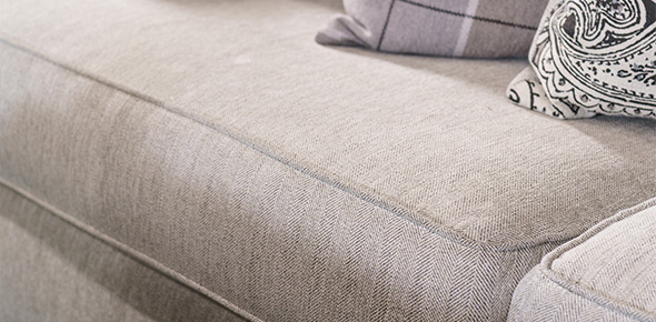Athens sectional couch upholstry details